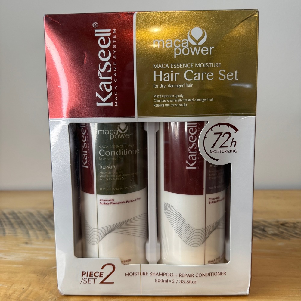 Karseell Hair Repair Set‎ with Shampoo and Conditioner 33.8 fl oz 500ml x2 NIB